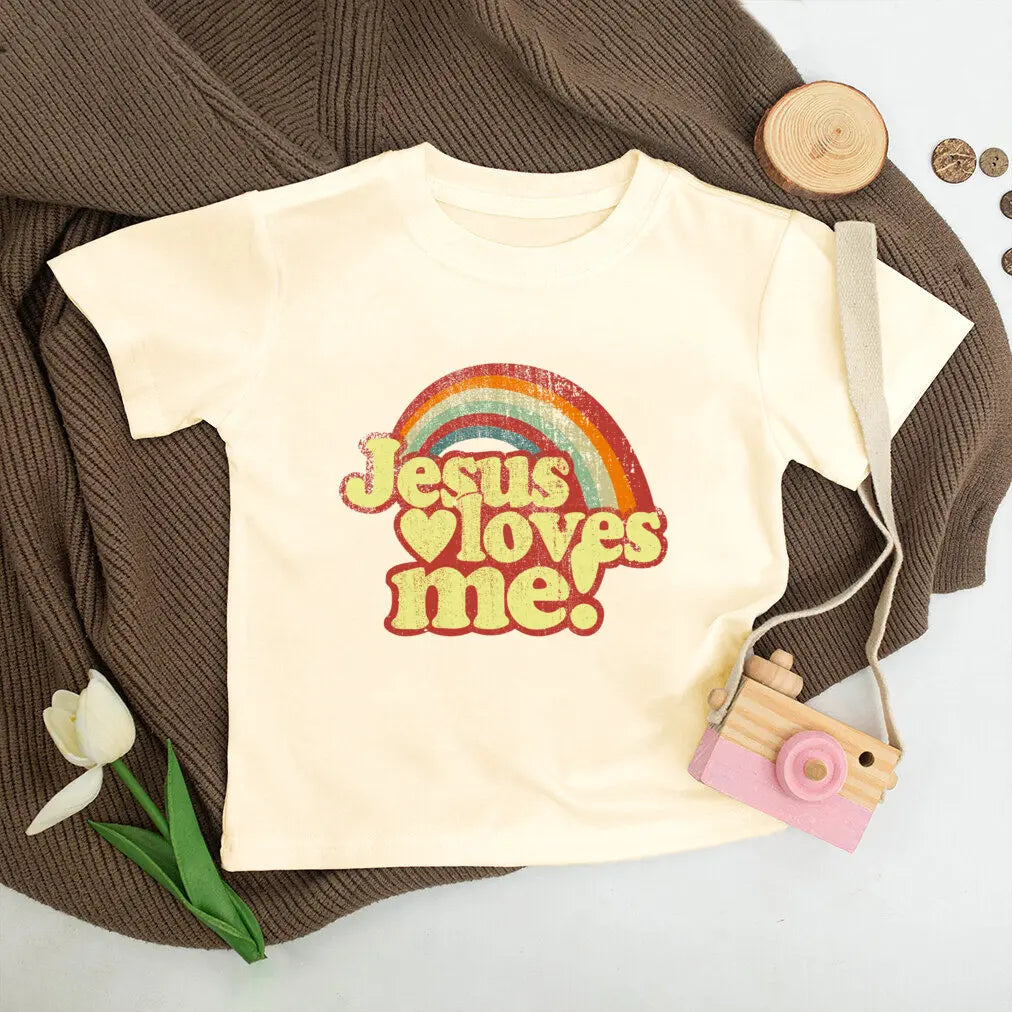"Jesus Loves Me" Retro Baby/ Kids Shirt