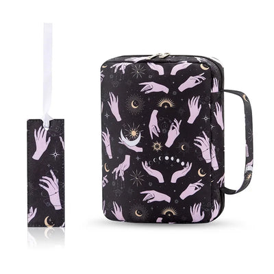 Bible Cover Case, Stylish Functional Portable Bible Carrying Case Pockets Zipper