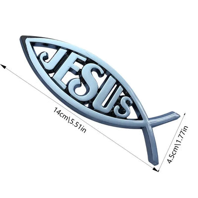 "Jesus Fish" Car Emblem