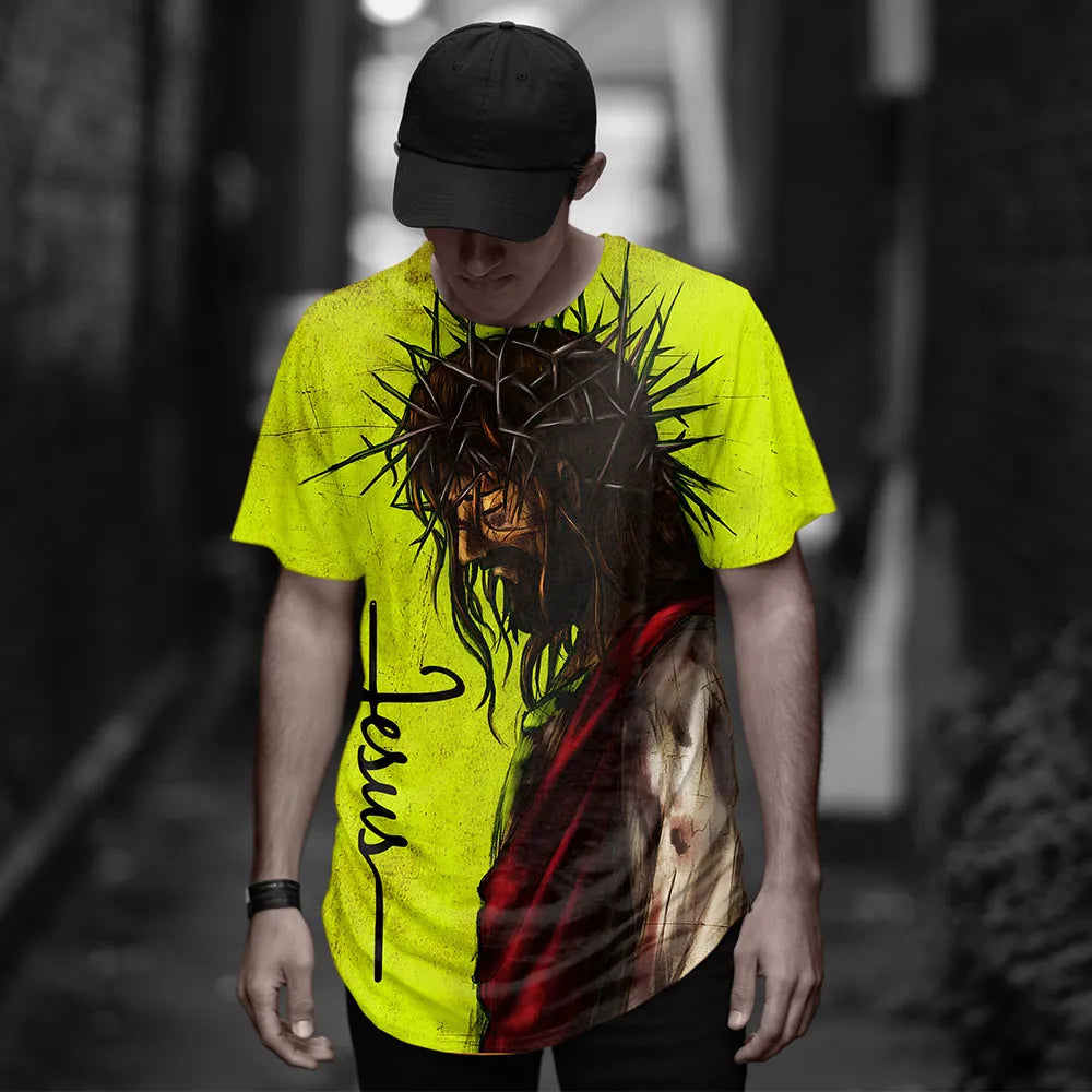 Jesus Christ 3d Printed T-shirt Men's