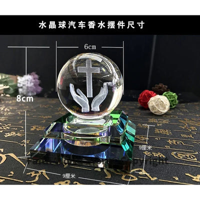 HOT SALE Christianity gift 3D Crystal CROSS statue