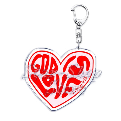 "Jesus Loves You" Letter Keychains
