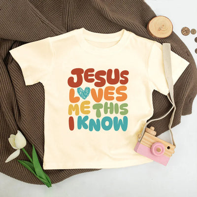 "Jesus Loves Me" Retro Baby/ Kids Shirt