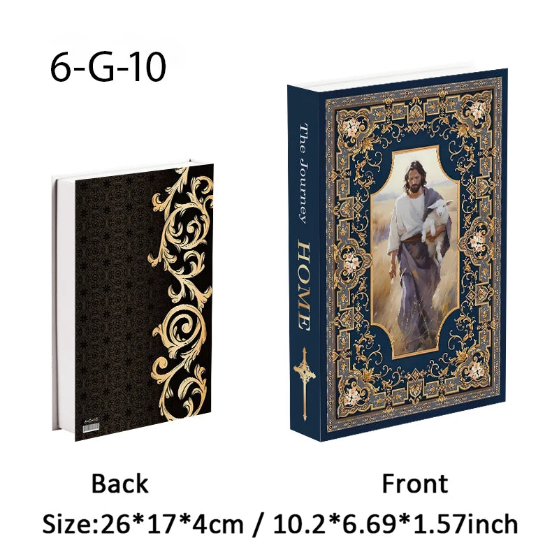 Jehovah Cross Bible Luxury Book Storage Box Home Decor Interior