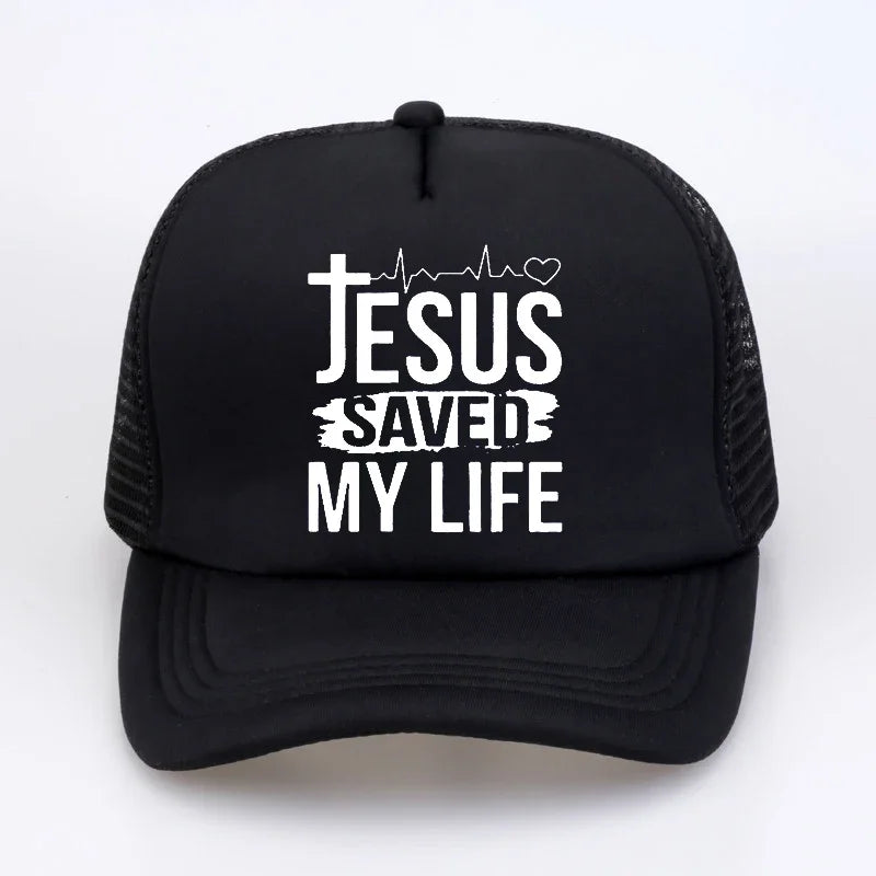 "Jesus Saved My Life" Baseball Hat