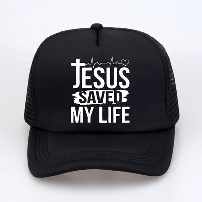 "Jesus Saved My Life" Baseball Hat