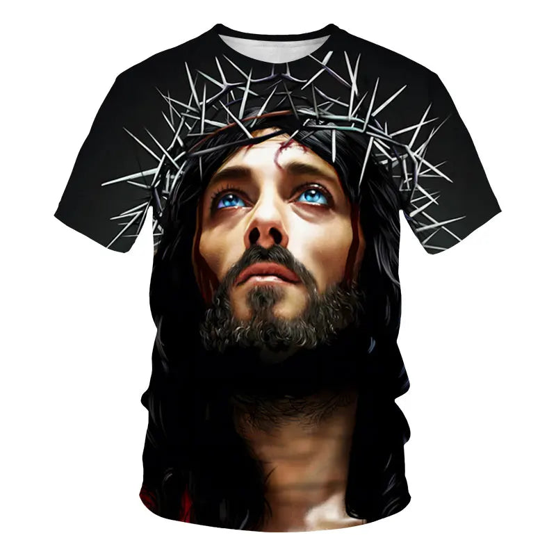 Jesus Christ 3d Printed T-shirt Men's