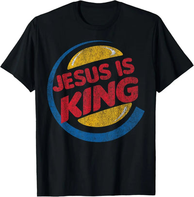 "Jesus Is King" Design T-Shirt Street