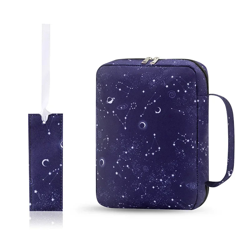 Bible Cover Case, Stylish Functional Portable Bible Carrying Case Pockets Zipper