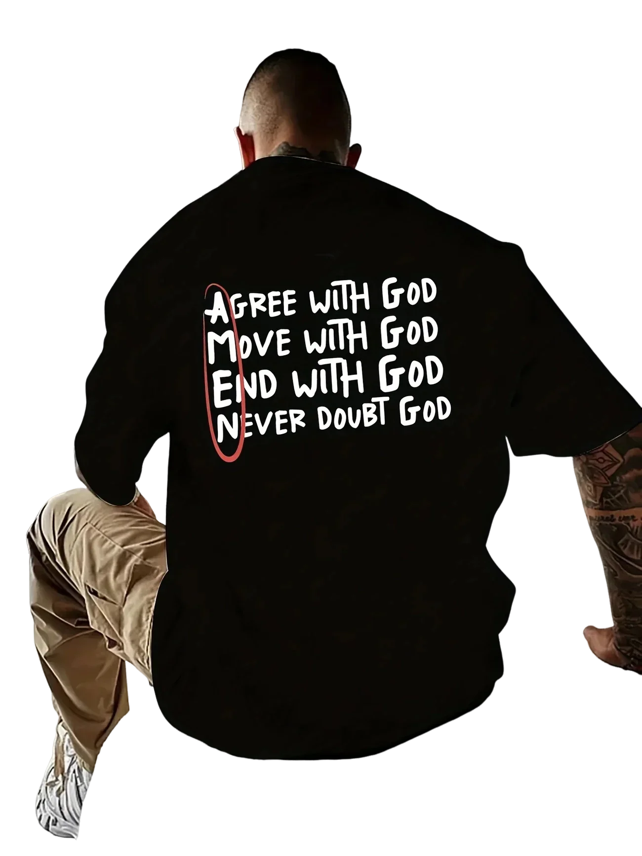 Christian God Printed T-shirts for Men High Quality 100% Cotton O-neck Short Sleeve Tops Spring Summer Daily Casual Fashion Tees