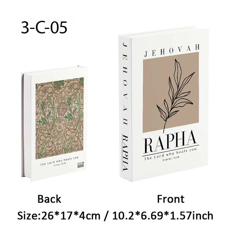 Jehovah Cross Bible Luxury Book Storage Box Home Decor Interior