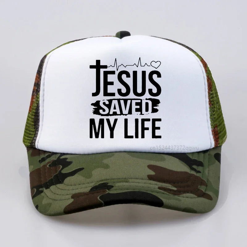 "Jesus Saved My Life" Baseball Hat