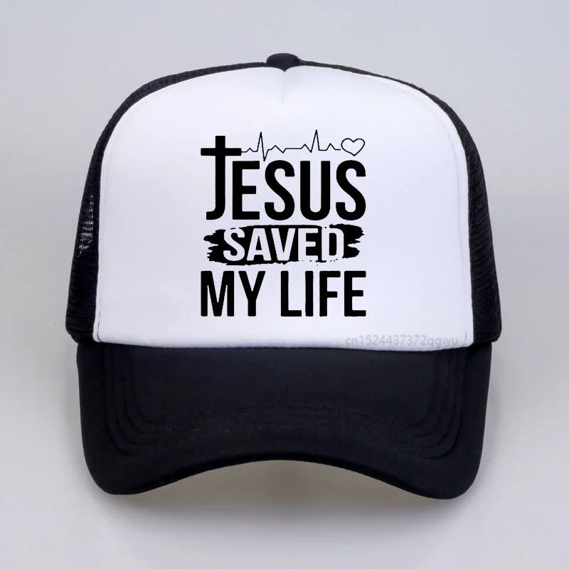 "Jesus Saved My Life" Baseball Hat