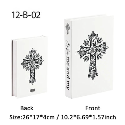 Jehovah Cross Bible Luxury Book Storage Box Home Decor Interior