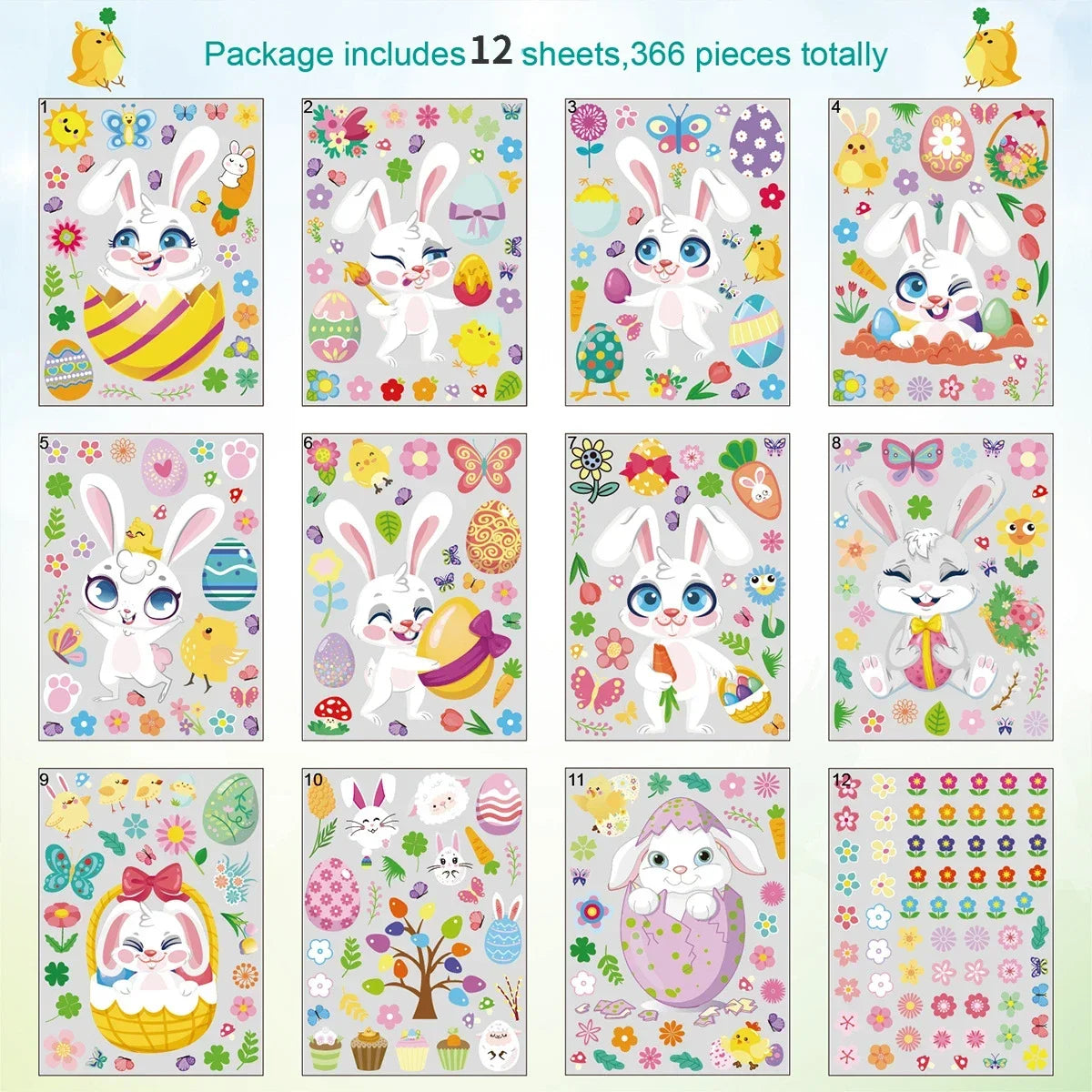 Easter Window Cling Set