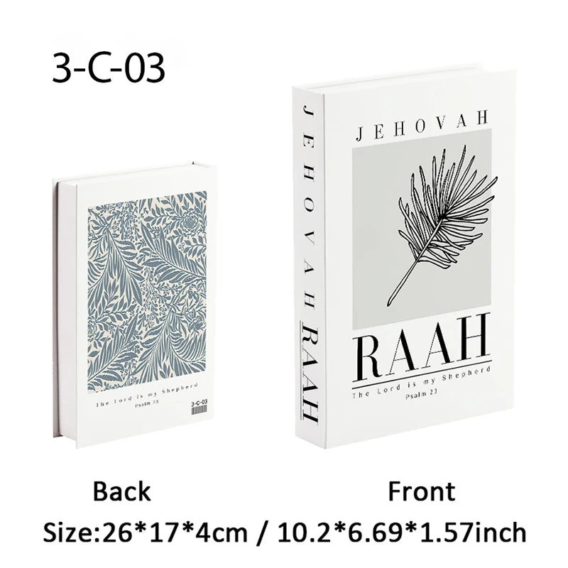 Jehovah Cross Bible Luxury Book Storage Box Home Decor Interior