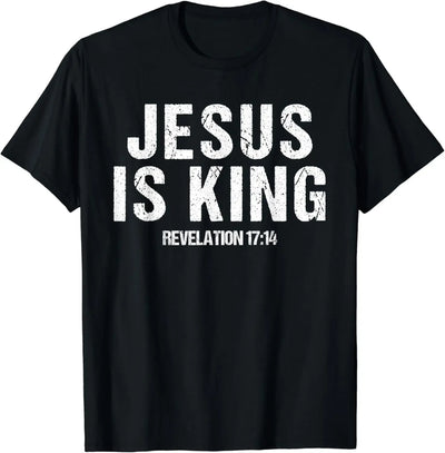"Jesus Is King" Design T-Shirt Street