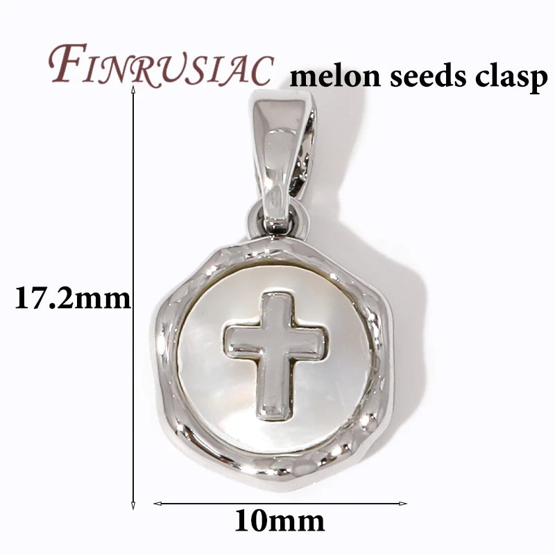 18K Gold/Silver Jesus Cross Pendants For Necklace