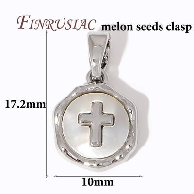 18K Gold/Silver Jesus Cross Pendants For Necklace