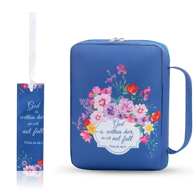 Bible Cover Case, Stylish Functional Portable Bible Carrying Case Pockets Zipper