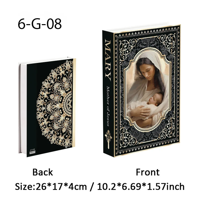 Jehovah Cross Bible Luxury Book Storage Box Home Decor Interior
