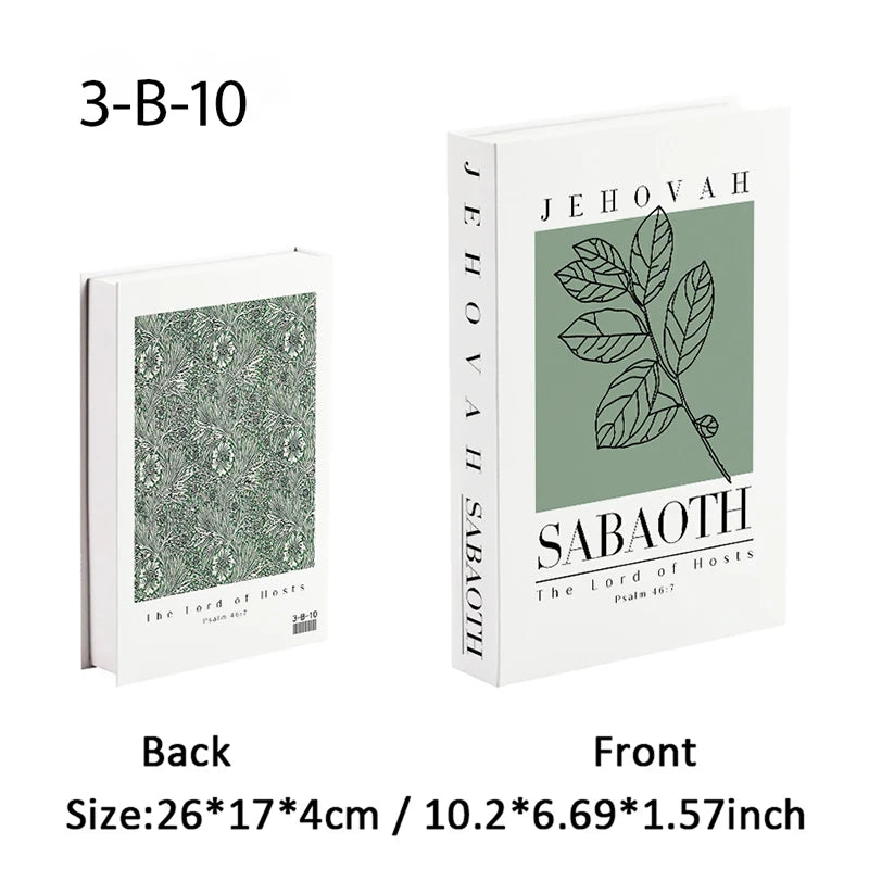 Jehovah Cross Bible Luxury Book Storage Box Home Decor Interior
