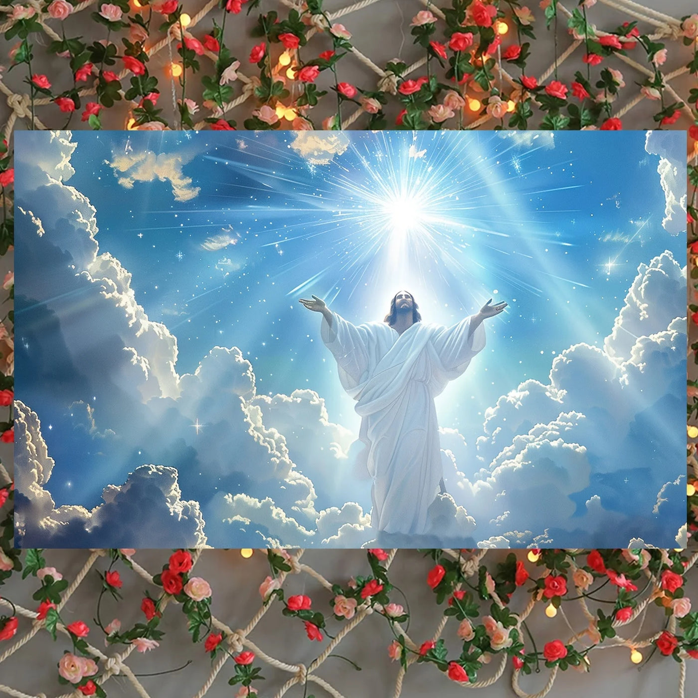 Jesus Christ Ascending in Heaven