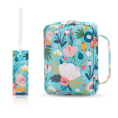 Bible Cover Case, Stylish Functional Portable Bible Carrying Case Pockets Zipper