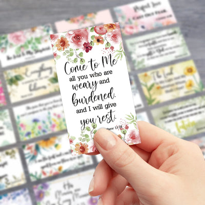 60Pcs Bible Scripture Cards Inspirational Quote Cards Christian Gifts Encouragement Card for Students Friends Bible Verse Cards