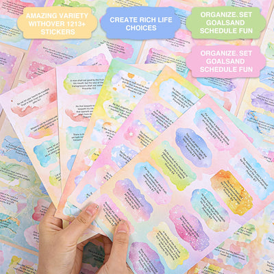 360Pcs Bible Stickers Book Christian Scripture Quotes Planner Accessories For Journaling Bible Study Inspiring Religious Decals 