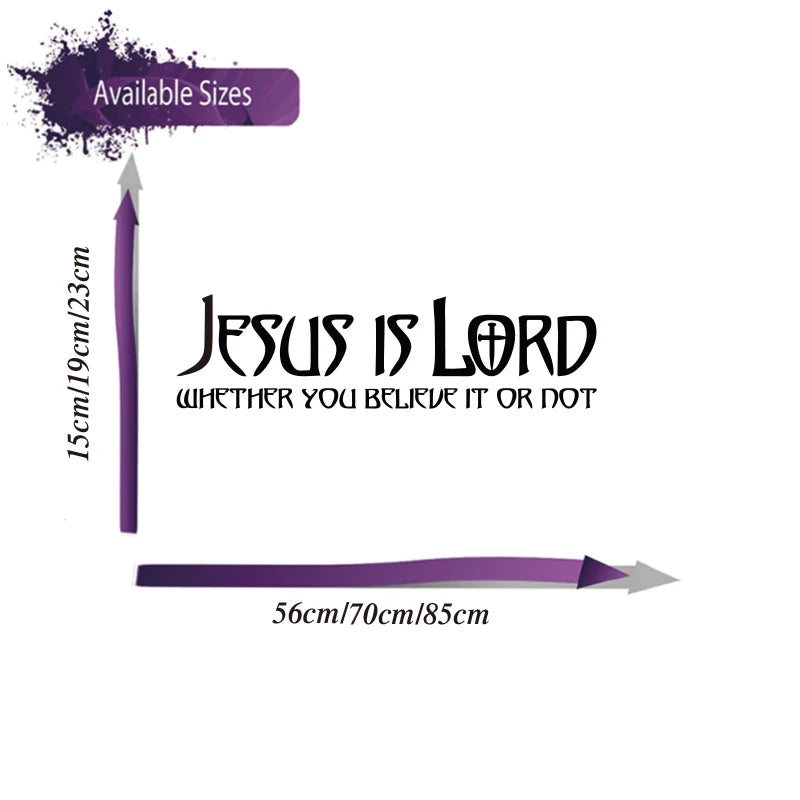 "Jesus Is Lord" Christian Car Sticker