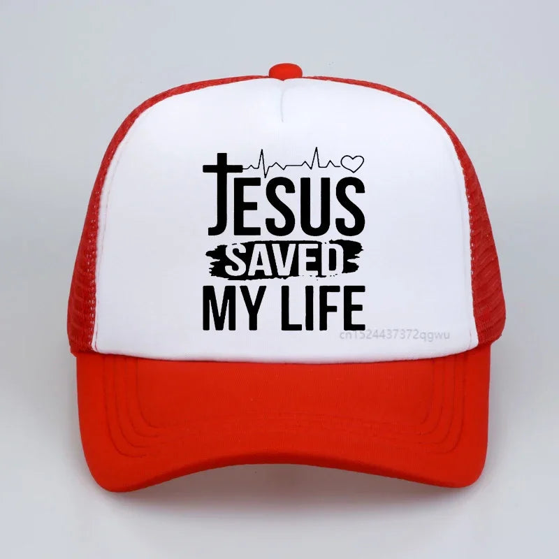 "Jesus Saved My Life" Baseball Hat