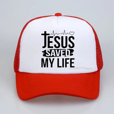 "Jesus Saved My Life" Baseball Hat