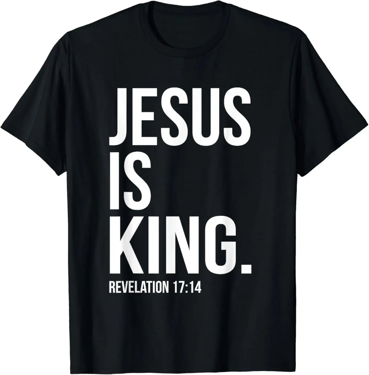 "Jesus Is King" Design T-Shirt Street