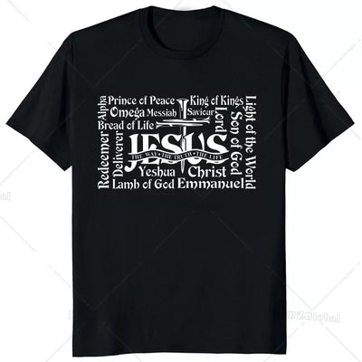 Jesus Yeshua Hebrew Name of Christian Messianic T-Shirt