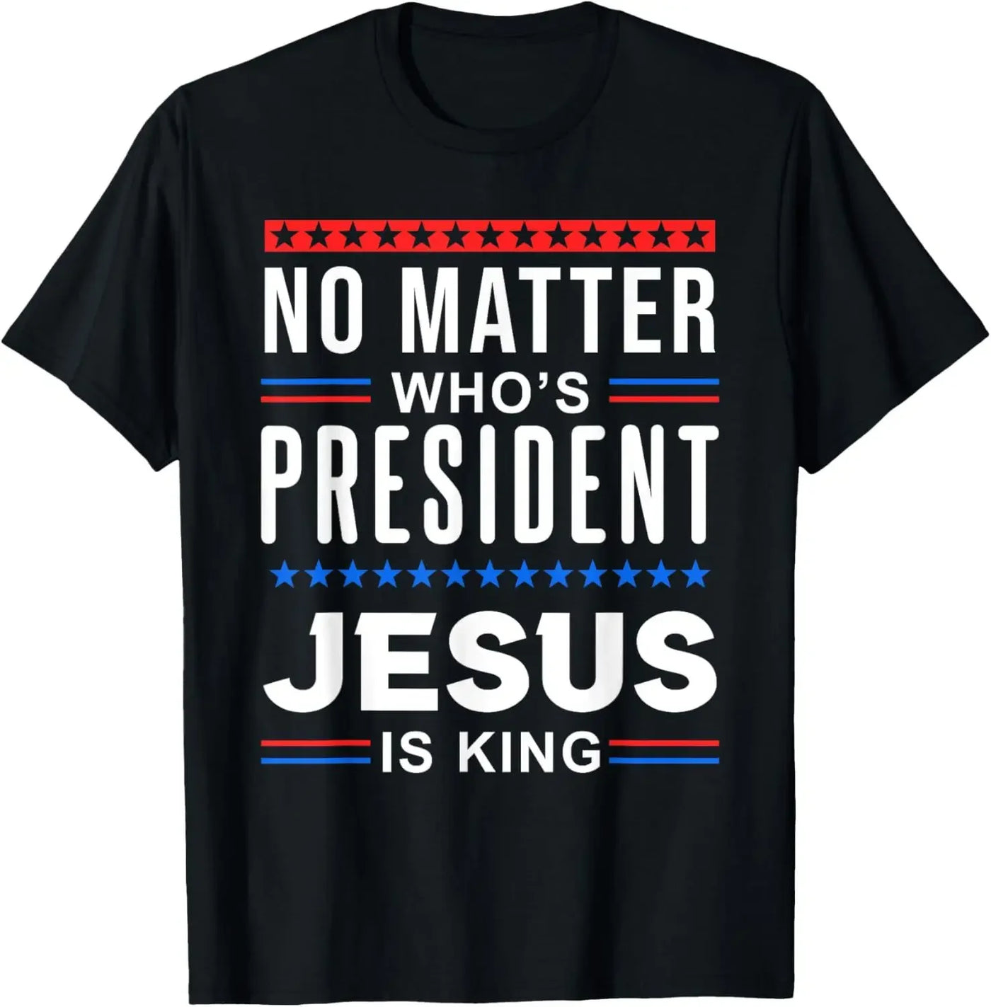 "Jesus Is King" Design T-Shirt Street