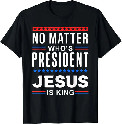 "Jesus Is King" Design T-Shirt Street