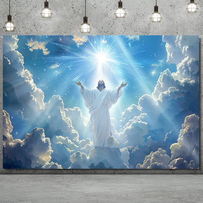 Jesus Christ Ascending in Heaven