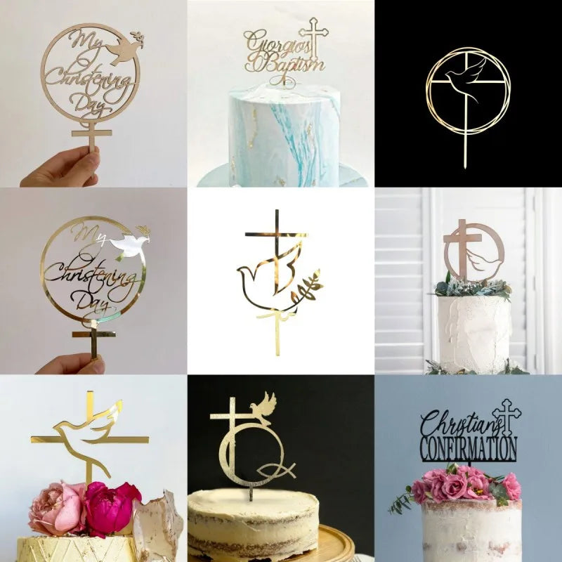 Christ Cross Cake Topper