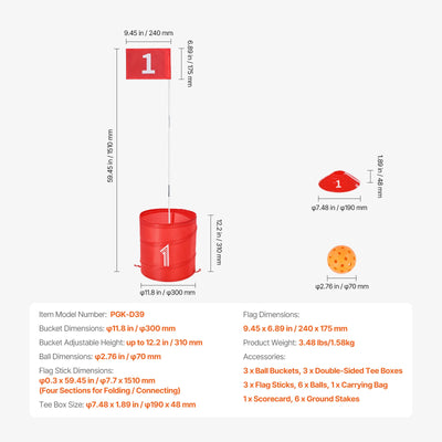 Kids Backyard Golf Game Portable