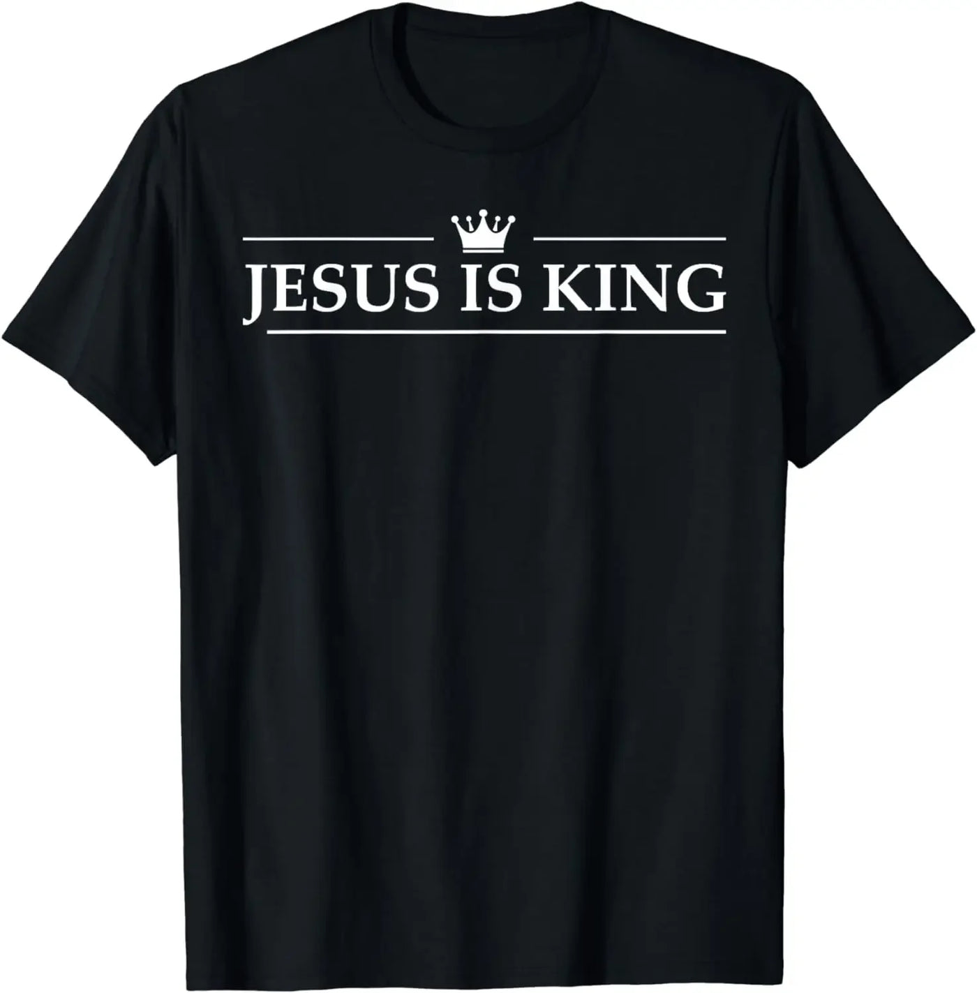 "Jesus Is King" Design T-Shirt Street