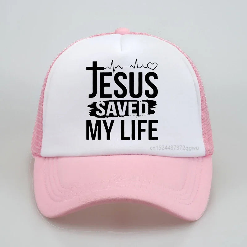 "Jesus Saved My Life" Baseball Hat