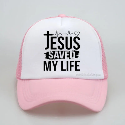 "Jesus Saved My Life" Baseball Hat
