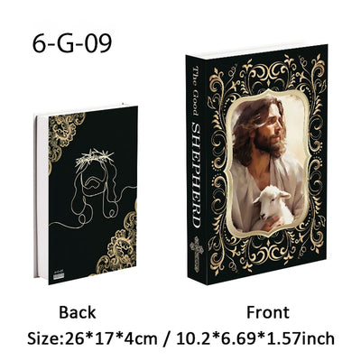 Jehovah Cross Bible Luxury Book Storage Box Home Decor Interior