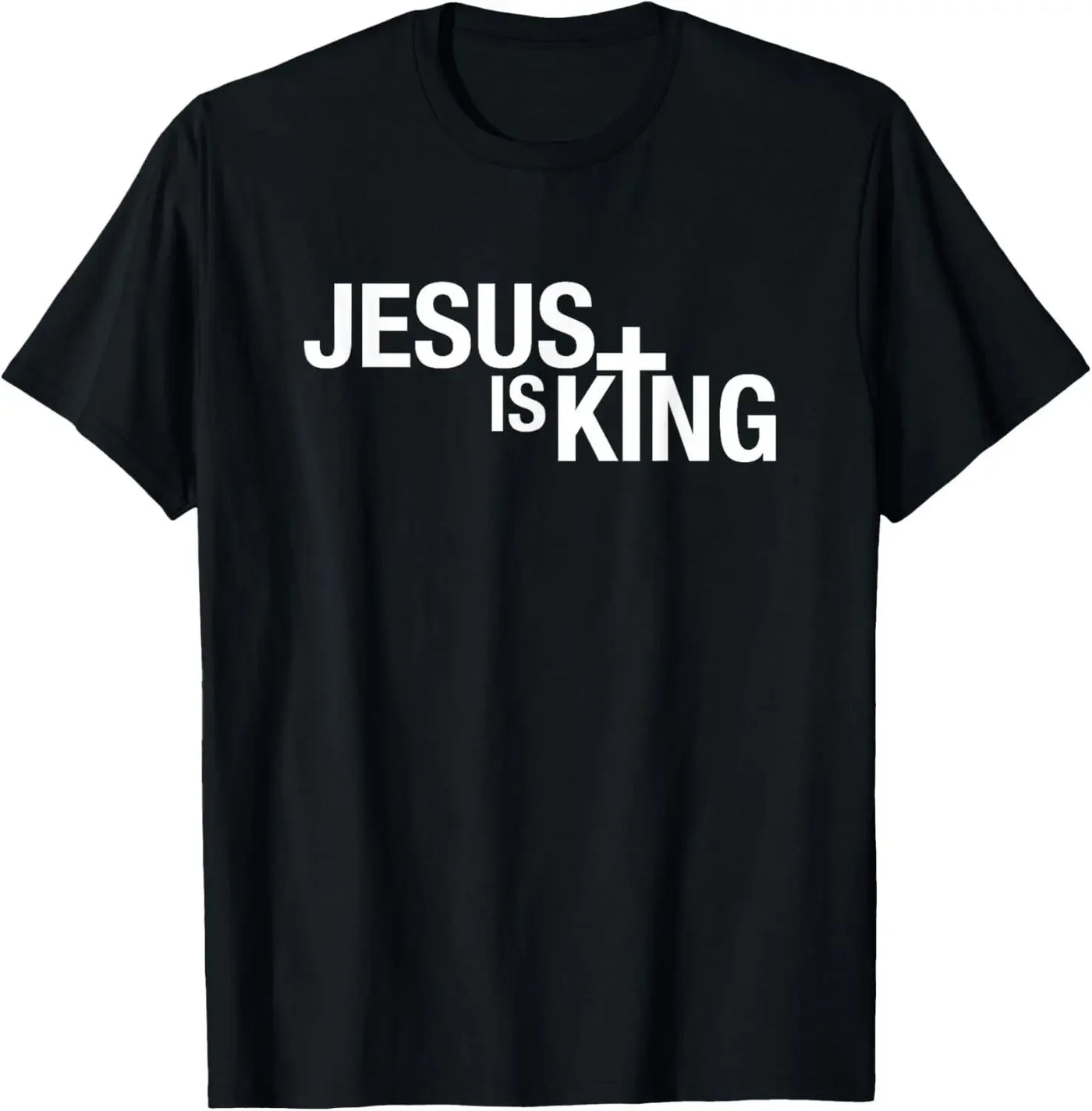"Jesus Is King" Design T-Shirt Street