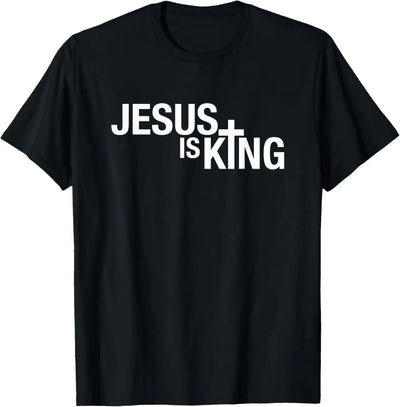 "Jesus Is King" Design T-Shirt Street