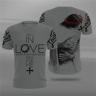 Jesus Christ Pattern T-Shirt