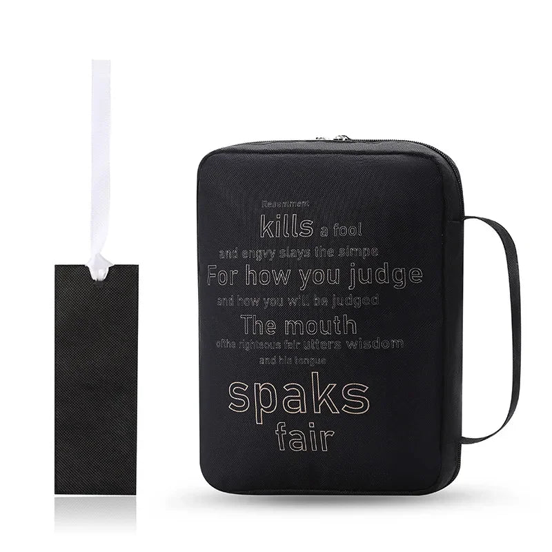 Bible Cover Case, Stylish Functional Portable Bible Carrying Case Pockets Zipper