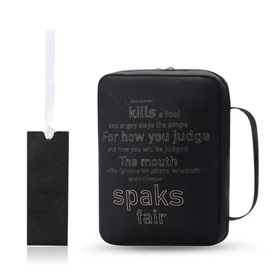 Bible Cover Case, Stylish Functional Portable Bible Carrying Case Pockets Zipper