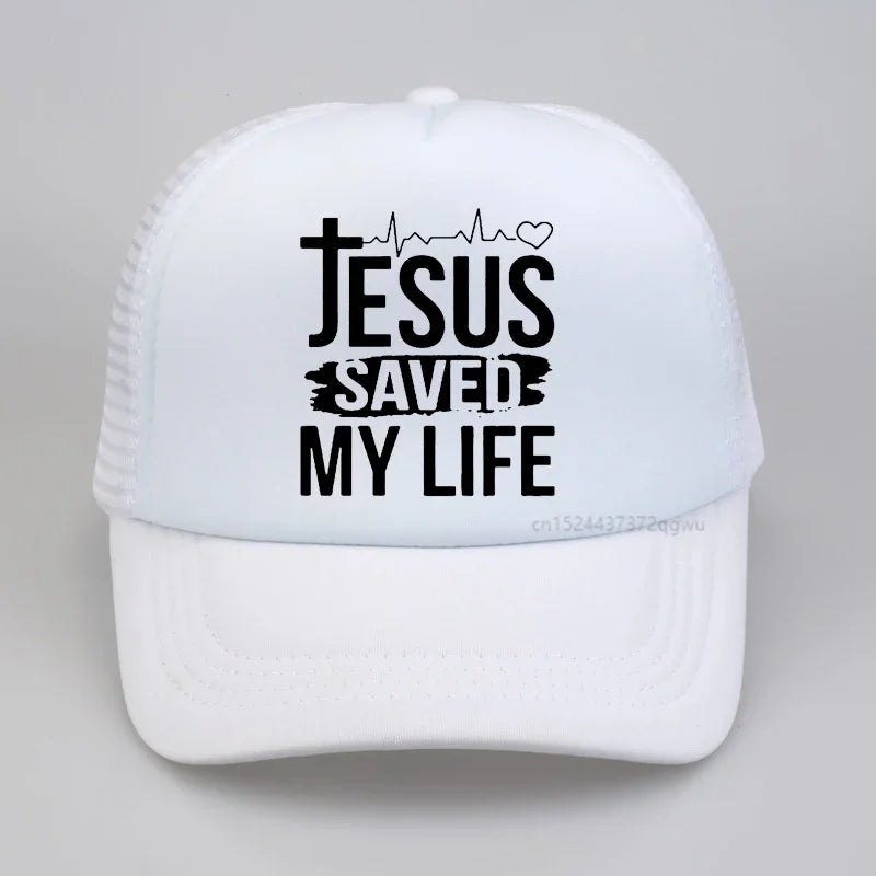 "Jesus Saved My Life" Baseball Hat